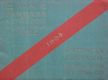 Panhard Levassor American Branch Modellprogramm 1904 Automobilprospekt (5900)